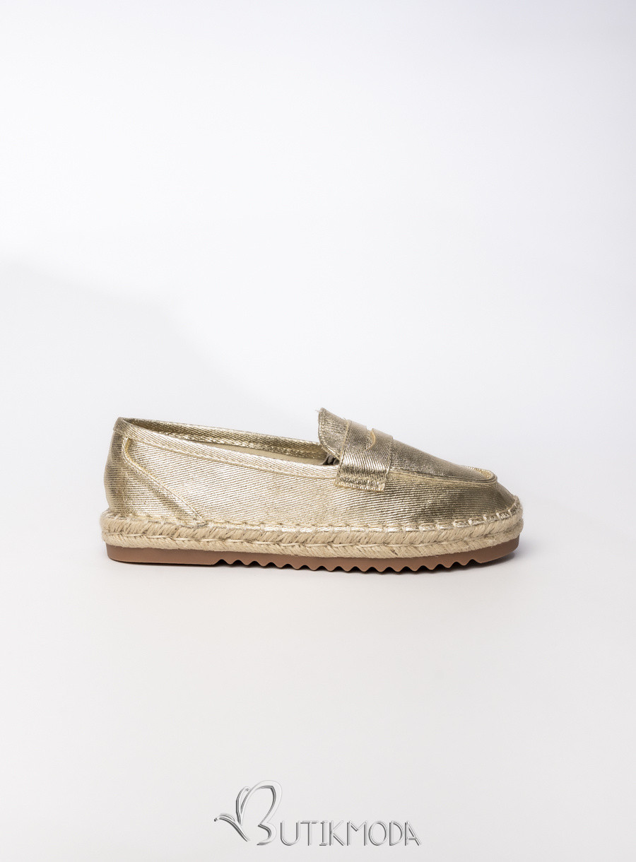 Mocasini de dama TESSA gold