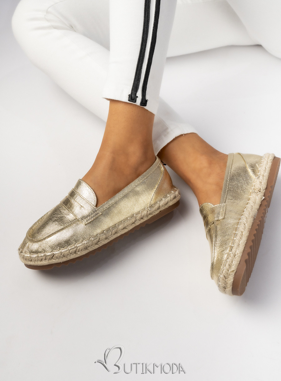 Mocasini de dama TESSA gold