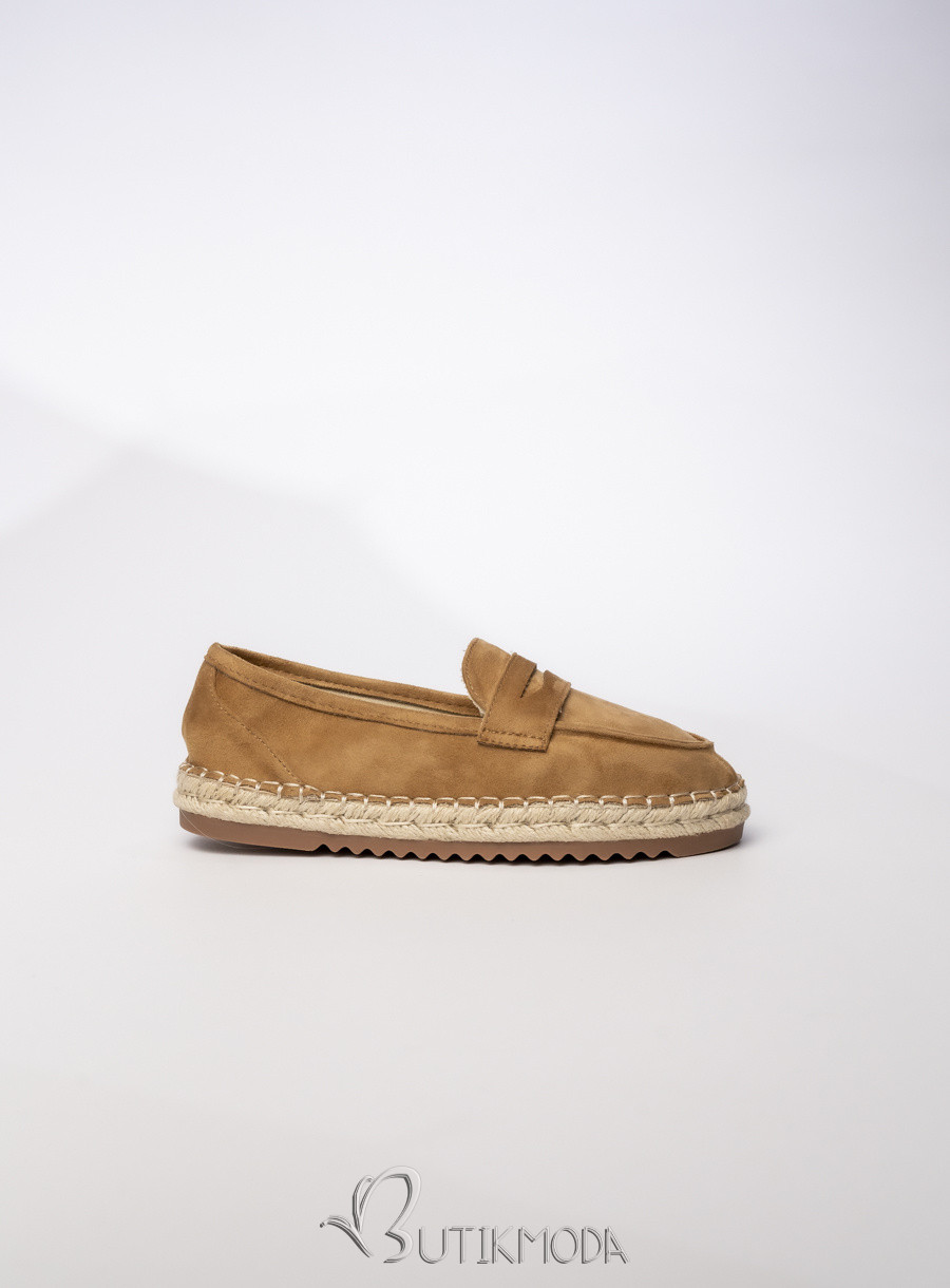 Mocasini de dama TESSA maro camel