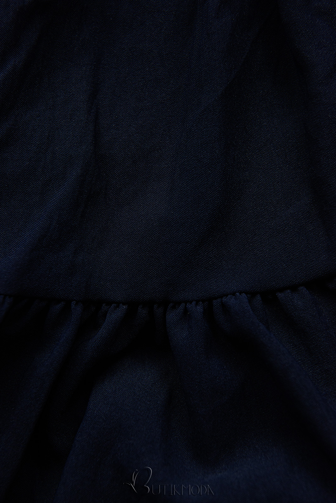 Rochie midi de vară albastru închis cu curea