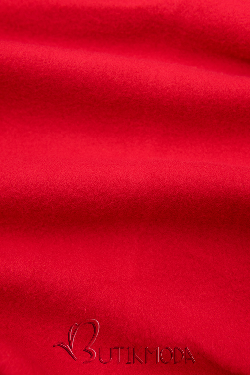 Hanorac roșu cu căptușeală colorată în glugă