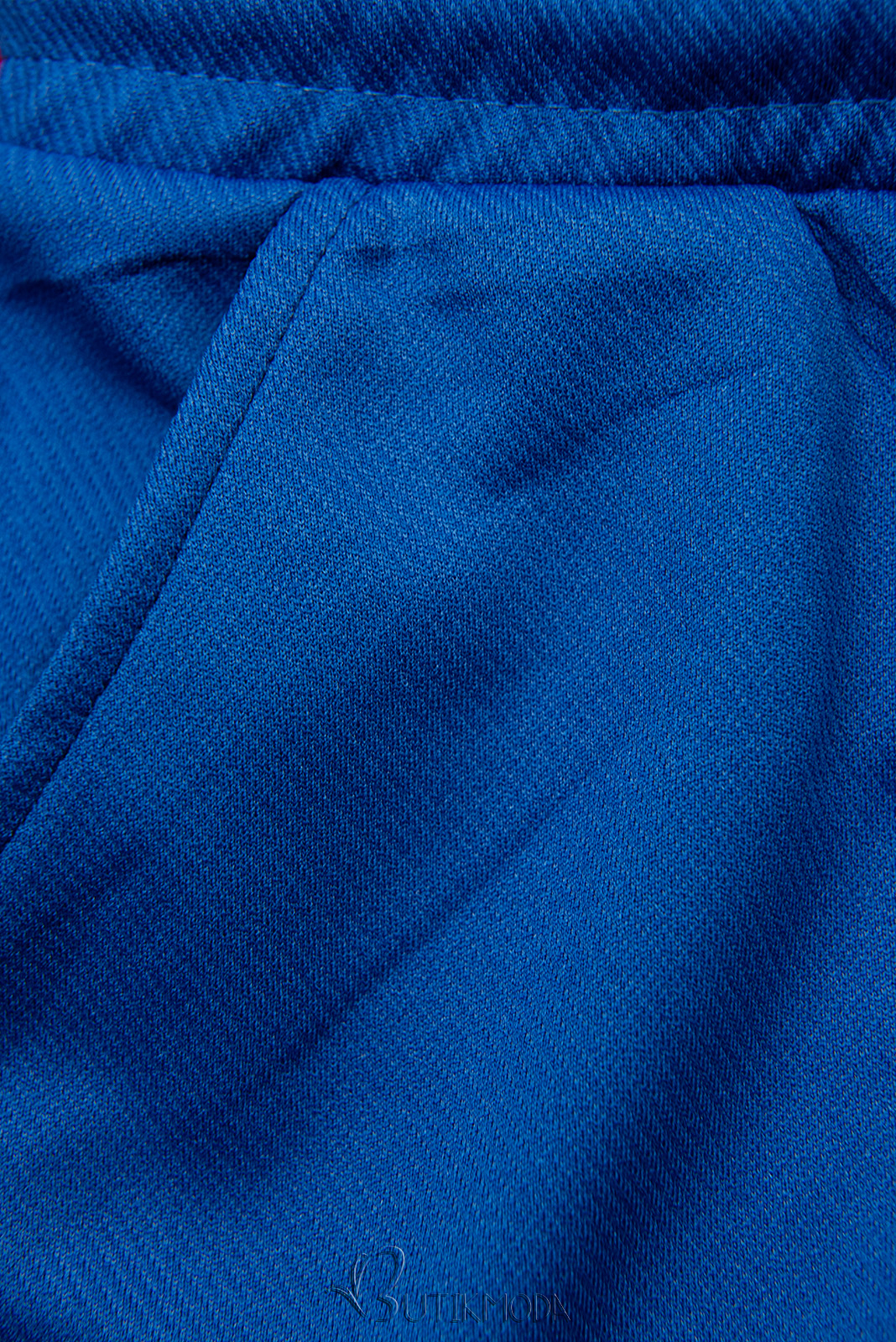 Pantaloni sport albastru cobalt cu buzunare