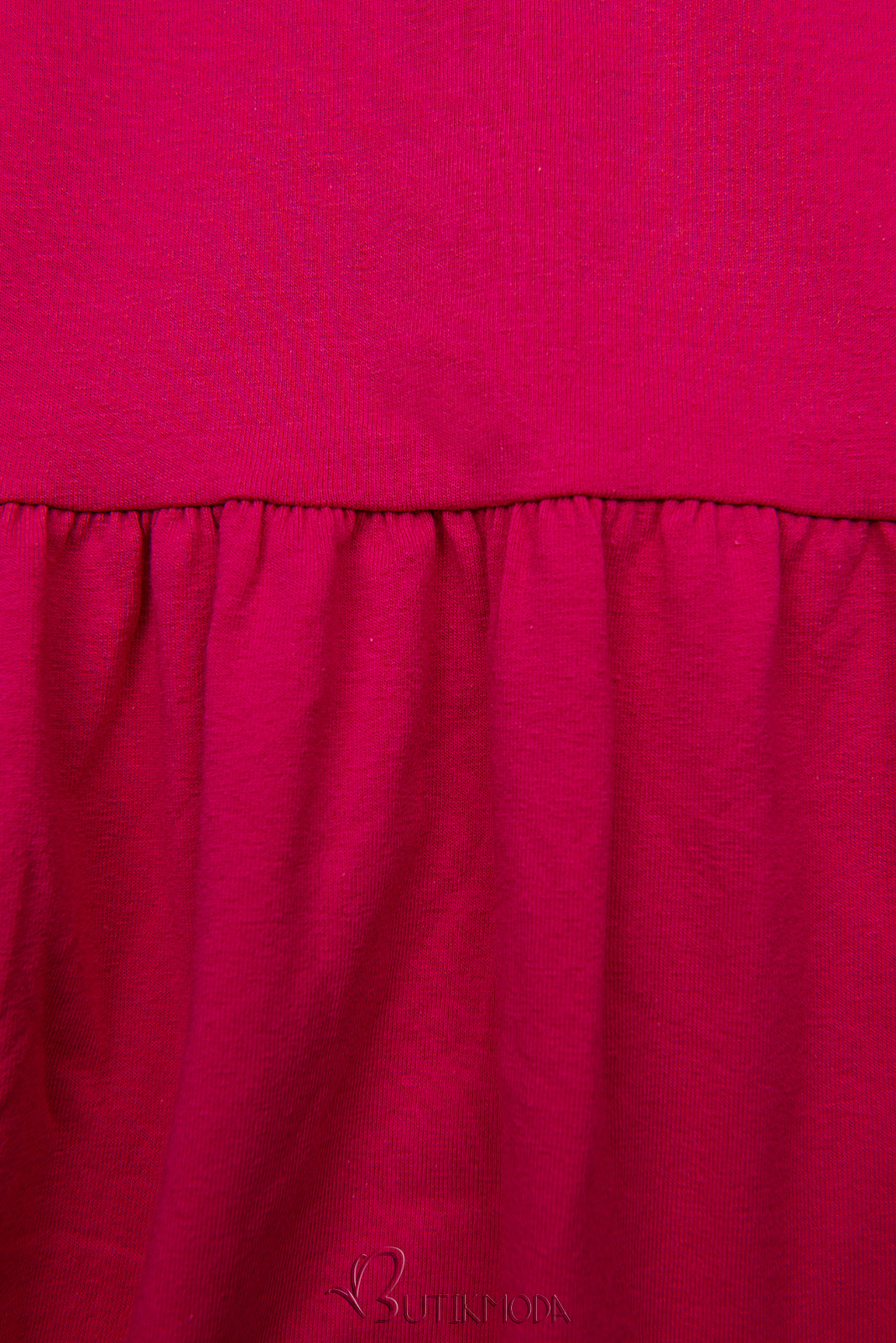 Rochie roz din bumbac cu croială în- A