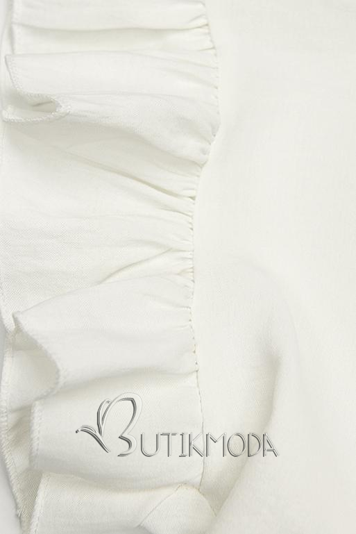 Rochie de vară albă din viscoză