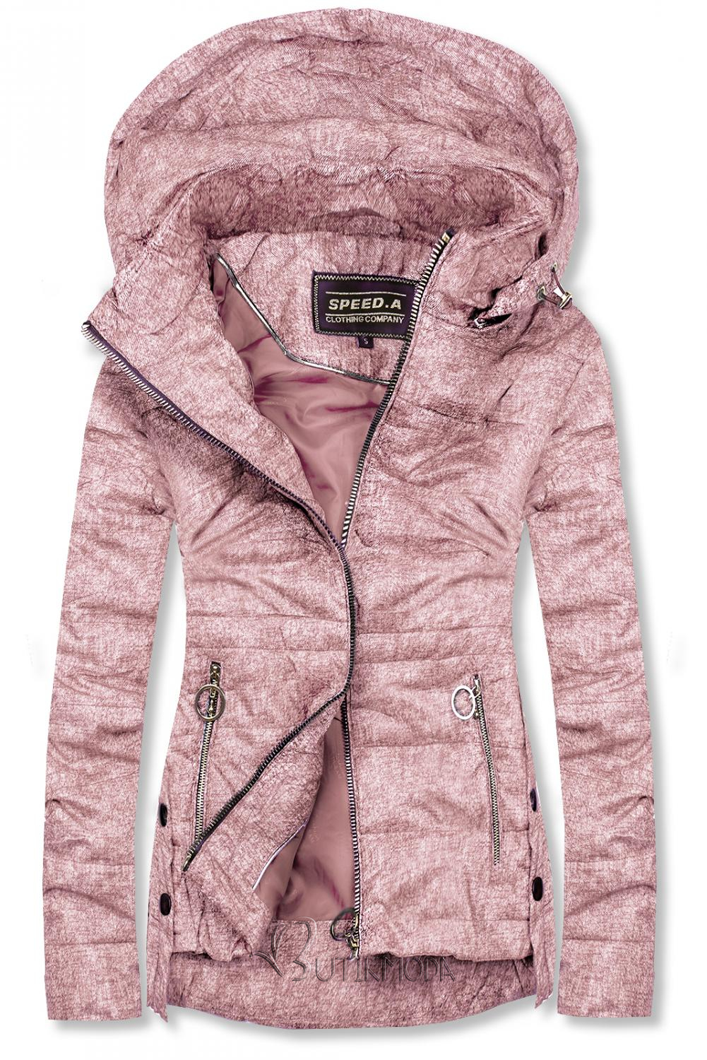 Jachetă ușoară de primăvară roz