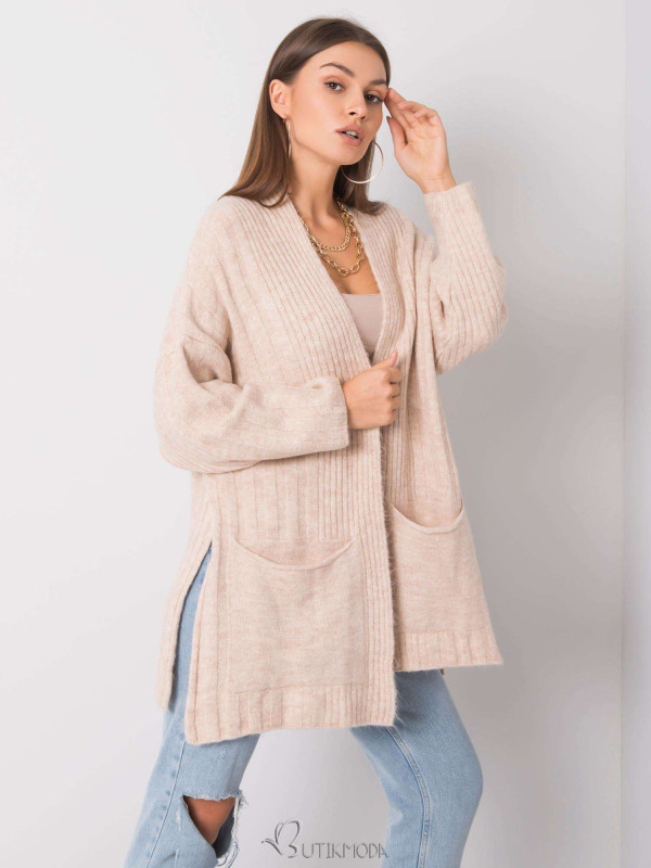 Cardigan bej RUE PARIS