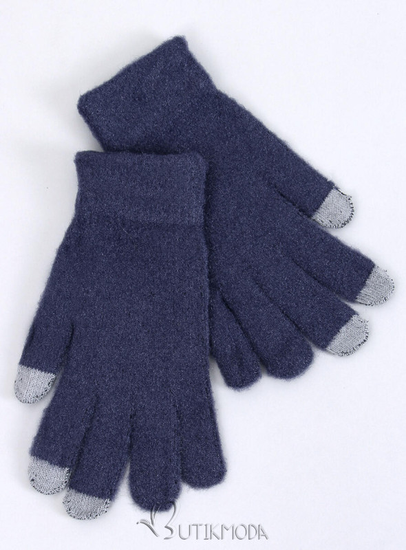 Mănuși basic de damă albastru închis