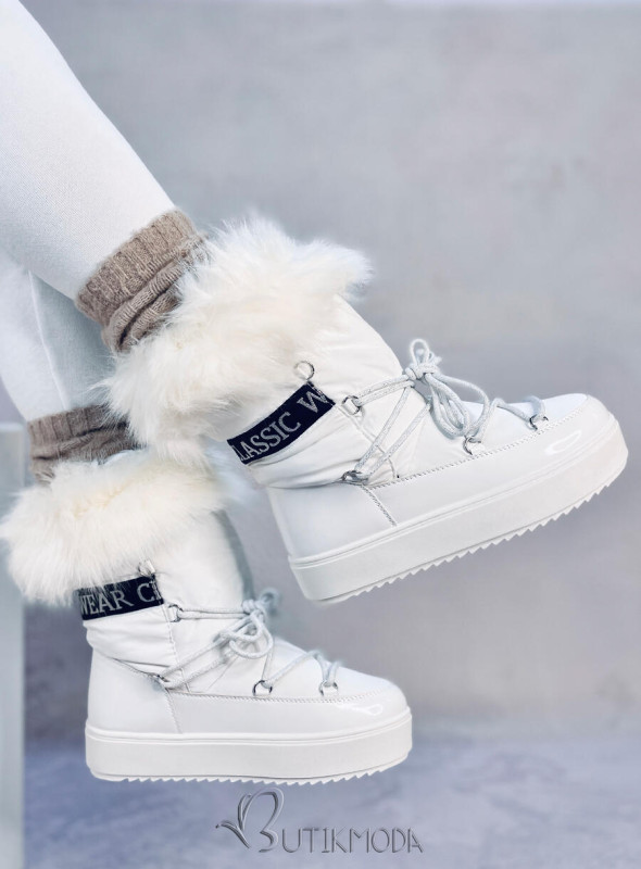 Cizme albe de zăpadă CLASSIC