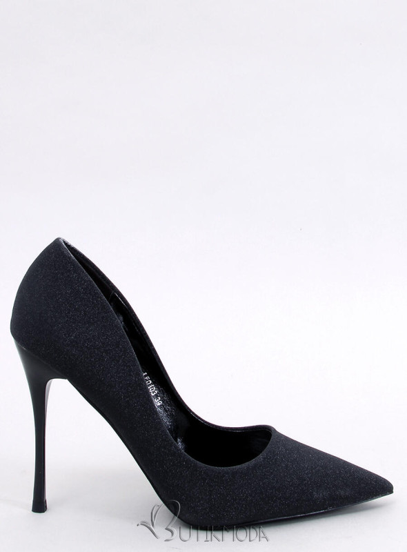 Pantofi negri lucioși și eleganți