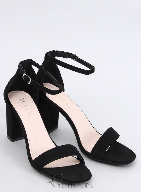 Sandale negre înalte elegante