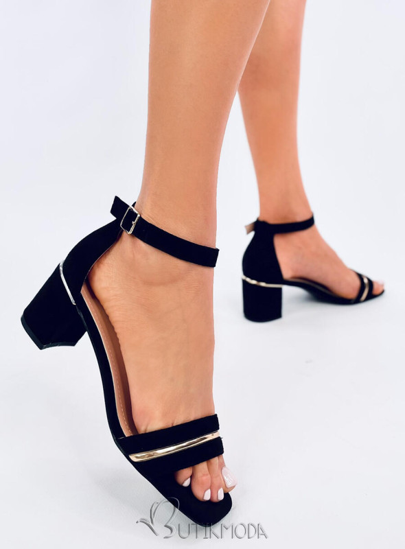Sandale negre joase elegante