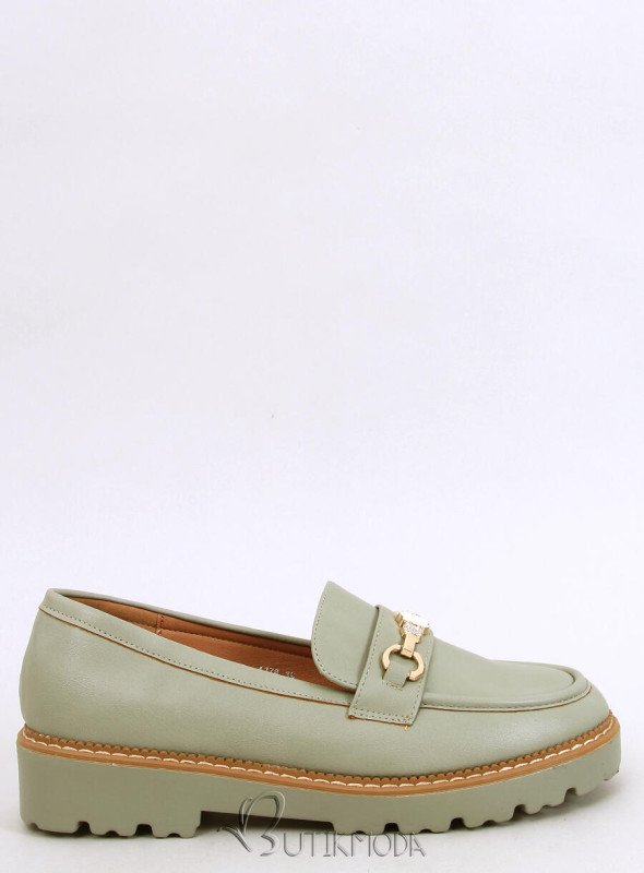 Mocasini verde deschis BRENDA