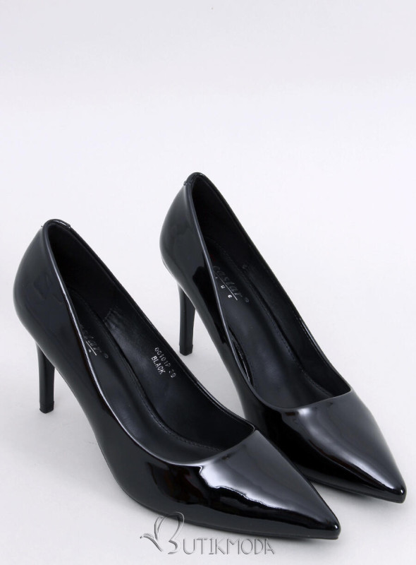 Stiletto lăcuite negre