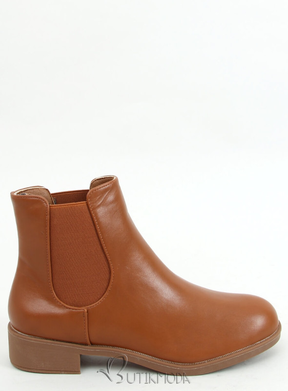 Botine joase maro camel