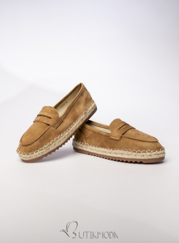 Mocasini de dama TESSA maro camel