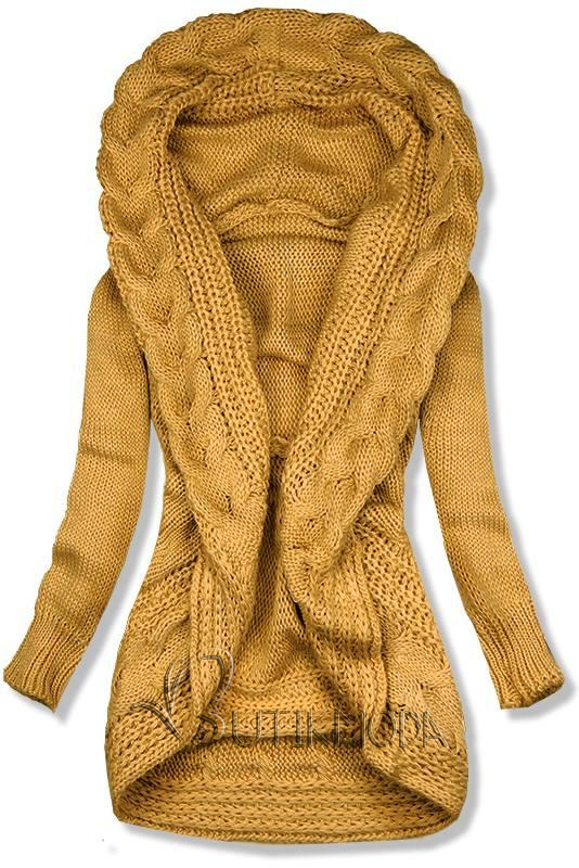 Pulover tricotat galben