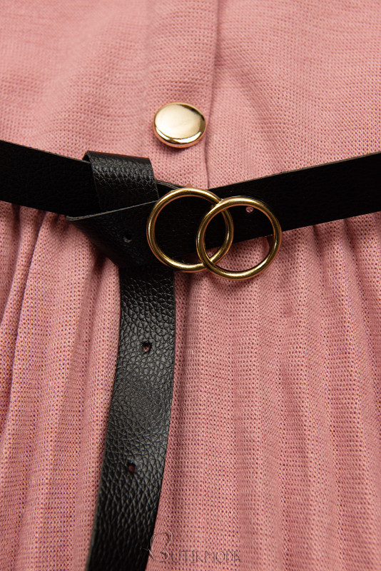 Rochie de fetiță roz veche cu centură