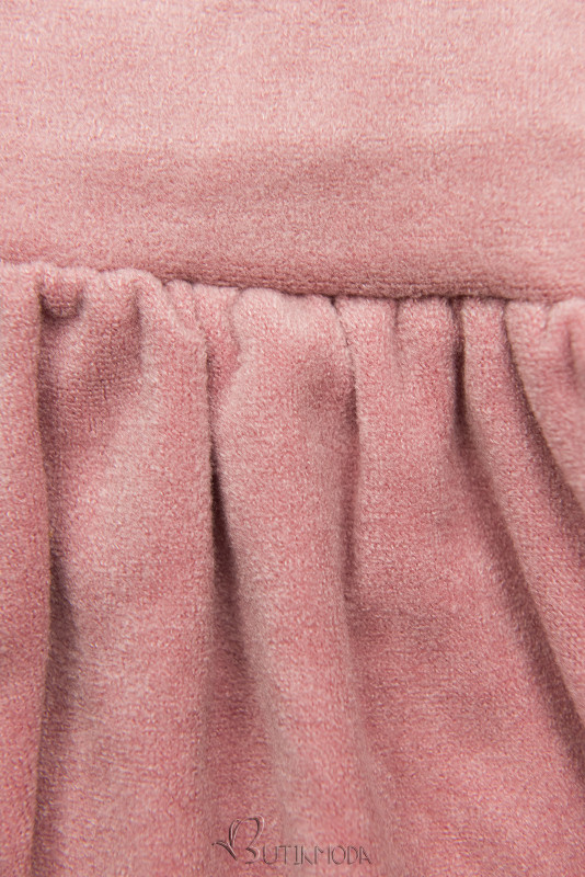 Rochie scurtă roz deschis cu dantelă