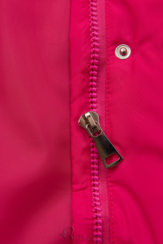 Jachetă de primăvară roz în croială A