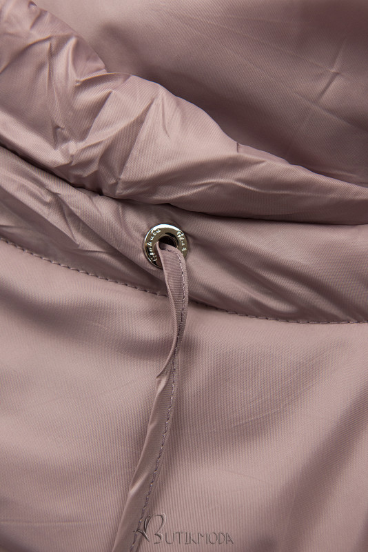 Jachetă lungă de tranziție roz vechi