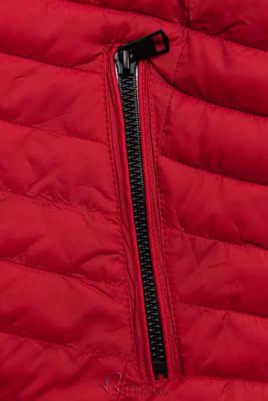 Jachetă de tranziție reversibilă roșie/neagră