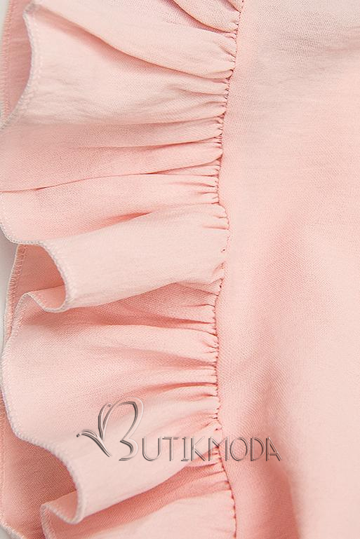 Rochie de vară roz din viscoză