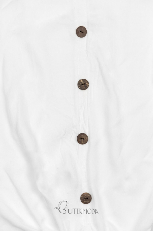 Bluză albă cu nod