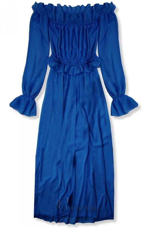 Rochie de vară lungă albastru cobalt