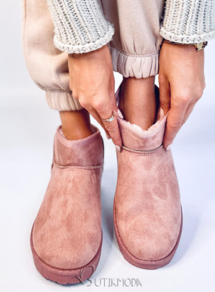 Pantofi de zăpadă de damă joase roz