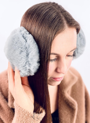 Apărători pentru urechi de iarnă din blană gri