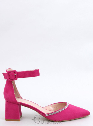 Pantofi cu închidere la gleznă roz