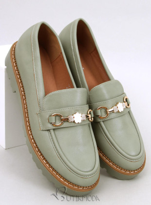 Mocasini verde deschis BRENDA