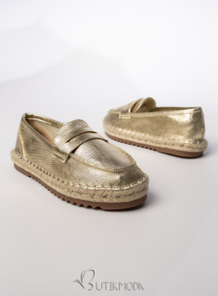 Mocasini de dama TESSA gold