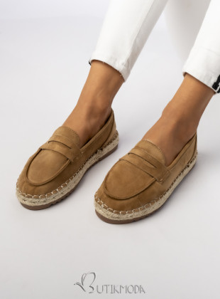 Mocasini de dama TESSA maro camel