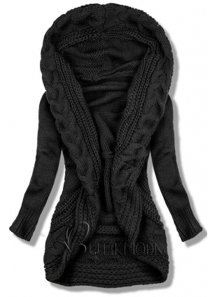 Pulover tricotat negru