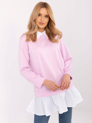 Bluză elegantă în violet deschis
