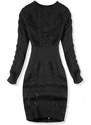 Rochie tricotată neagră