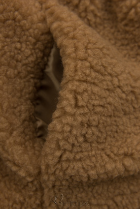 Cămașă teddy maro camel