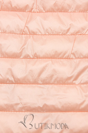 Geacă roz matlasată cu căptușeală colorată