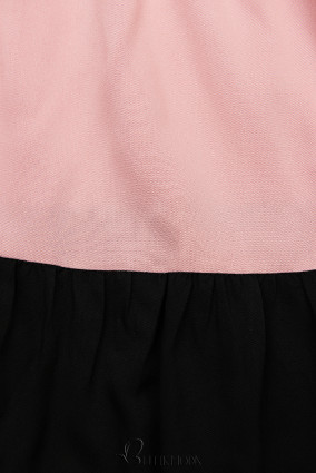 Rochie de vară din viscoză albă/roz/neagră