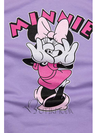 Tricou mov cu Minnie Mouse