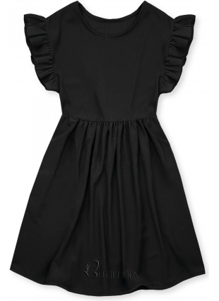 Rochie de vară neagră din viscoză