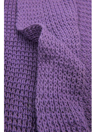 Cardigan tricotat asimetric mov