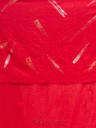 Eșarfă textilă roșie
