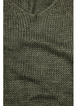 Pulover tricotat kaki