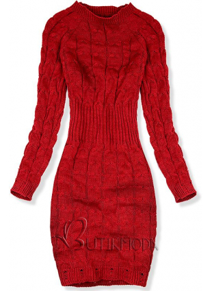 Rochie tricotată roșie