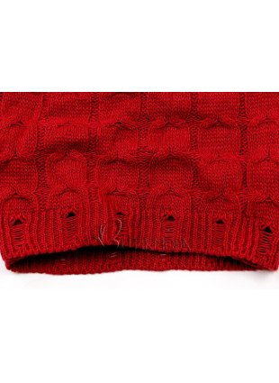 Rochie tricotată roșie