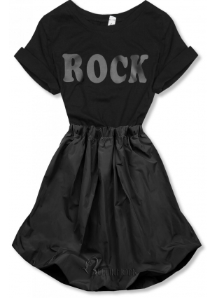 Rochie neagră ROCK