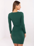 Rochie elegantă în verde închis