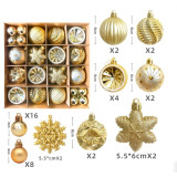 Set ornamente aurii indestructibili 40 buc